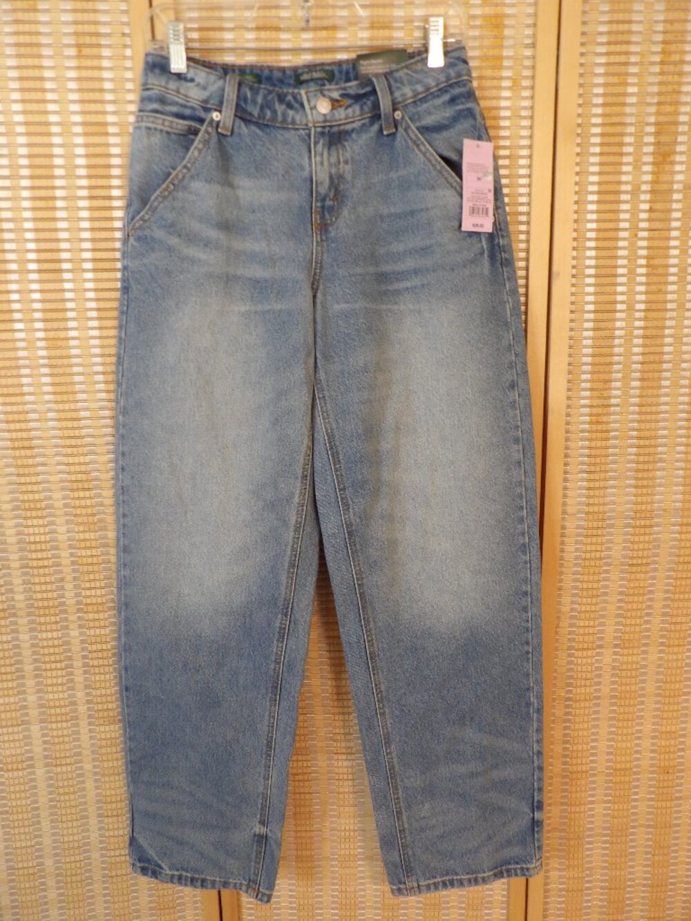 NWT Women's Wild Fable Size 00 Mid-Rise 90's Relaxed Straight Leg Denim Jeans